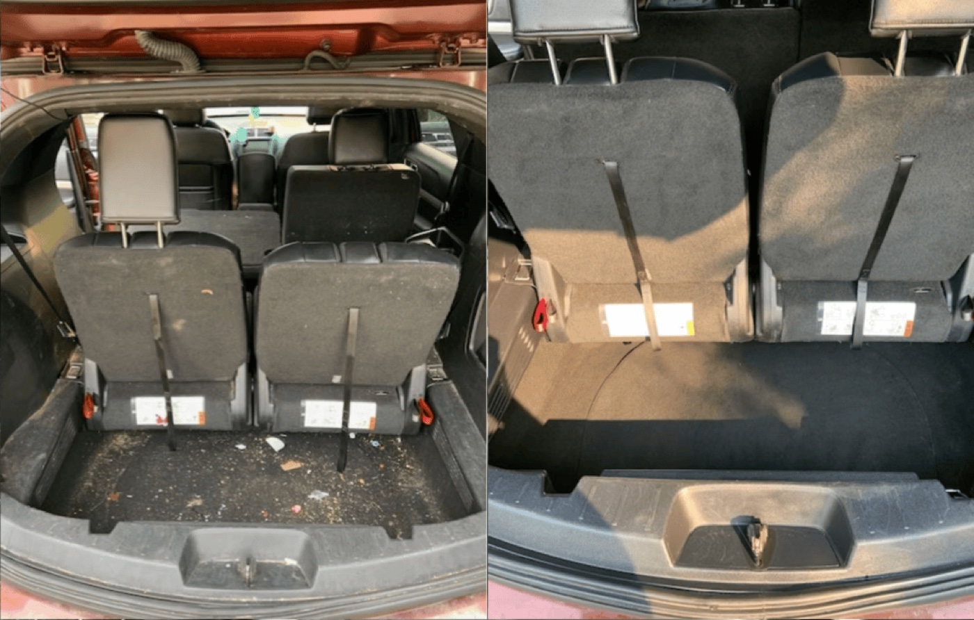 Before and after detailing comparison 3